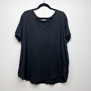 Urban Diction Black T-Shirt Womens 1X Cotton Casual Basic Everyday Wear Capsule